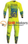 Thor Costum Motocross/Enduro Thor Sector Atlas galben fluorescent cu negru