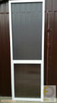 Redőnydiszkont 5. Polikarbonát betéttel ellátott szúnyogháló ajtó (zsanéros, nyíló) - egyedi méretre gyártott (összeszerelt) (rd741064)