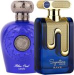 Lattafa Pachet 2 parfumuri barbati 100ml: Opulent Blue Oud + Signature Blue