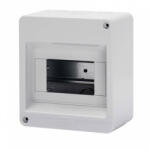 Gewiss GW40024 műanyag kiselosztó 6 modul, 1 sor, ajtó nélkül, IP40, falon kívüli - 155x140x85 mm (Gewiss GW40024) (GW40024)