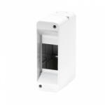 Gewiss GW40022 műanyag kiselosztó 2 modul, 1 sor, ajtó nélkül, IP40, falon kívüli - 130x45x85 mm (Gewiss GW40022) (GW40022)