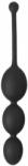 Orion Malesation Anal Balls Black - Bile Anale din Silicon, 19 cm