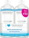 DERMEDIC Hydrain3 micellás víz H2O, 2 db-os kiszerelés, 500 ml