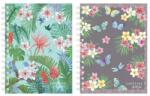 Herlitz Caiet A5 cu spira dubla, 100 file, mix patratele, Ladylike, asortat, Herlitz HZ50044214