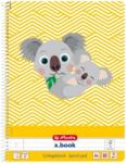 Herlitz Caiet cu spira A4, 80 file, dictando, Cute Animals Koala, Herlitz HZ50039227 (50039227)