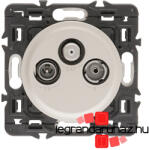 Legrand Céliane TV-Rádió-SAT aljzat, átmenő, 14 dB, titánium CT067378-HK (CT067378-HK)