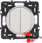 Legrand Céliane kettős váltókapcsoló 10 AX, fehér CF2X067001-K (CF2X067001-K)