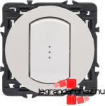 Legrand Céliane egypólusú kapcsoló jelzőfénnyel, IP44, fehér CF067002IPJF-K (CF067002IPJF-K)