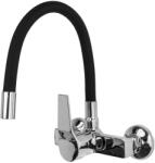 Gamma Flex Fali Mosogató Csaptelep - Rugalmas, Fekete/Króm (BFXś-bk) - rent-xgranit