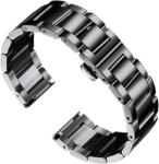 Ricardo Brățară din oțel Ricardo Siena (+ prescurtare), negru 18 mm
