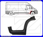 PEUGEOT BOXER 3 2014.06-2023.12 Első sárvédő hátsó rész, küszöbbel jobb (külső javítólemez) KLOKKERHOLM 2097046