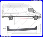 MERCEDES SPRINTER B907 2018.06. -tól Küszöb jobb "tolóajtós" oszloppal (külső javítólemez) KLOKKERHOLM 3547004