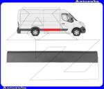 RENAULT MASTER 3 2010.04-2019.08 Tolóajtó díszléc jobb, fekete "közép/hosszú kivitel: 3682/4332mm" W161108
