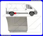 PEUGEOT BOXER 3 2014.06-2023.12 Hátsó sárvédő első rész jobb: 37cm "középhosszú kivitel" (tengelytáv: 3450mm) (külső javítólemez) POTRYKUS P57708473