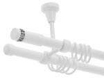 Casa Deco Logistics Galerie dubla tavan Xantos alb lucios 19mm/19mm Suport draperie