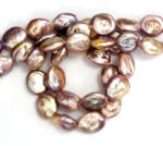  Perle de Cultura Baroc Bicolor Margele Bijuterii 17-21 x 15-17 mm - Lungime Sirag 39 cm - AAA