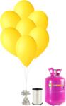 HeliumKing Set petrecere heliu cu baloane galbene 50 buc