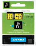 DYMO D1 9mmx7m sárga/fekete feliratozógép szalag (NDY0720730) - tobuy