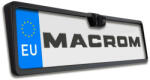 Macrom M-RC1770HQ Univerzális EU rendszámtartó, beépített tolatókamerával - strade
