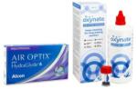 Alcon Air Optix Plus Hydraglyde Multifocal (3 lentile) + Oxynate Peroxide 380 ml cu suport - Lunar
