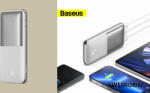 Baseus Bipow Pro 10000mAh külső akkumulátor, 20W, 2xUSB, USB-C + USB-C kábel 0, 3m - Fehér