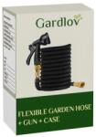 Gardlov flexibilis locsolótömlő készlet öntöző fejjel és tartókonzollal, 15m (00021242)
