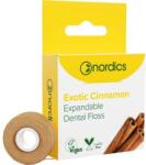 Nordics Ață dentară 30 m, cu aromă de scorțișoară - Nordics Expandable Dental Floss Exotic Cinnamon