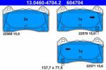 ATE set placute frana, frana disc ATE 13.0460-4704.2 (13.0460-4704.2)