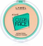 LAMEL OhMy Clear Face pudra compacta antibacterial culoare 402 Vanilla 6 g