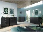 Germania Comodă cu 4 sertare „GW-Oakland, negru 3695-83 (440226) Comoda