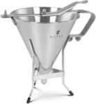 Royal Catering Díszítő tölcsér - 1, 8 L - rozsdamentes acél - 3 töltőcsúcs (RCSD-11)