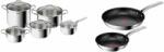 Tefal B864SA74 Intuition edénykészlet, 10 db + Tefal B817S255 Intuition serpenyőkészlet 20, 26 cm