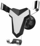  Autós telefontartó szellőzőrácsra, gravitációs, egykezes (ezüst)