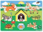 Melissa & Doug Puzzle din lemn Animalele de companie Puzzle