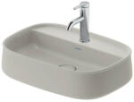Duravit Zencha kerámia mosdótál 55x39 cm, csaplyukkal és rögzítővel, matt szürke 2374556771 (2374556771)