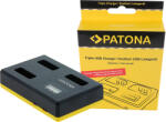 Patona Incarcator acumulatori triplu Patona pentru Canon NB-12L NB-13L PowerShot G5 X G5X G7 X G7 X Mark II G7X G9 X G9X (PT-1710)