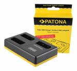 Patona Incarcator acumulatori Nikon EN-EL14 triplu Patona USB D3100 D3200 D5100 D5200 P7000 P7700 P7800 (PT-1923)