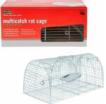 Pest Stop - Anglia Capcană pentru șobolani MultiCatch 42/23/20 cm - captura vie de până în 10 șobolani (1887-10)