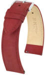Hirsch Osiris Nubuck borjúbőr óraszíj, burgundi, 18/16M - oraszij