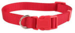 Nobleza Piros egyszínű textil nyakörv (Sz1.0 cm x H20-30 cm) (017546_P)