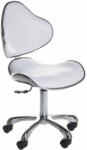 Beauty system Kozmetikai szék háttámlával, fehér - nagykereskedelem-szalonok - 46 556 Ft