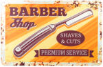  Dekorációs tábla BARBER B012 - dombornyomott fémdekor