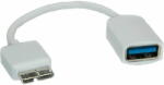 Roline Cable USB3.0 A-Micro B, F/M, OTG, 15cm, 11.02. 8315
