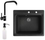 NERO Italia + Steel csaptelep + adagoló (fekete)