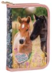 DERFORM I love horses lovas felszerelt kihajtható tolltartó - Virágok között (PWJKO24) (PWJKO24)