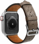  Curea piele Leather Strap compatibila cu Apple Watch 4/5/6/7/8/SE 38/40/41mm Maro inchis (9145576276266)