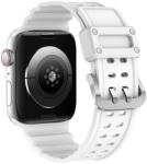 Curea plastic Triple Protection compatibila cu Apple Watch 4/5/6/7/8/SE 38/40/41mm Alb (9145576276150)