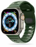Utángyártott iKi Rugged Apple Watch 45mm / 44mm / 42mm / Ultra 49mm szilikon szíj - zöld