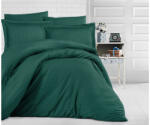 Pucioasa Lenjerie de pat damasc gros cu elastic ptr saltea de 160x200cm - Verde Lenjerie de pat