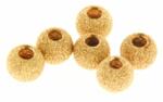  Margele Gold Filled Sablate Rotunde - Stardust Laser Cut Beads 3.0H1.5 mm - 5 Buc